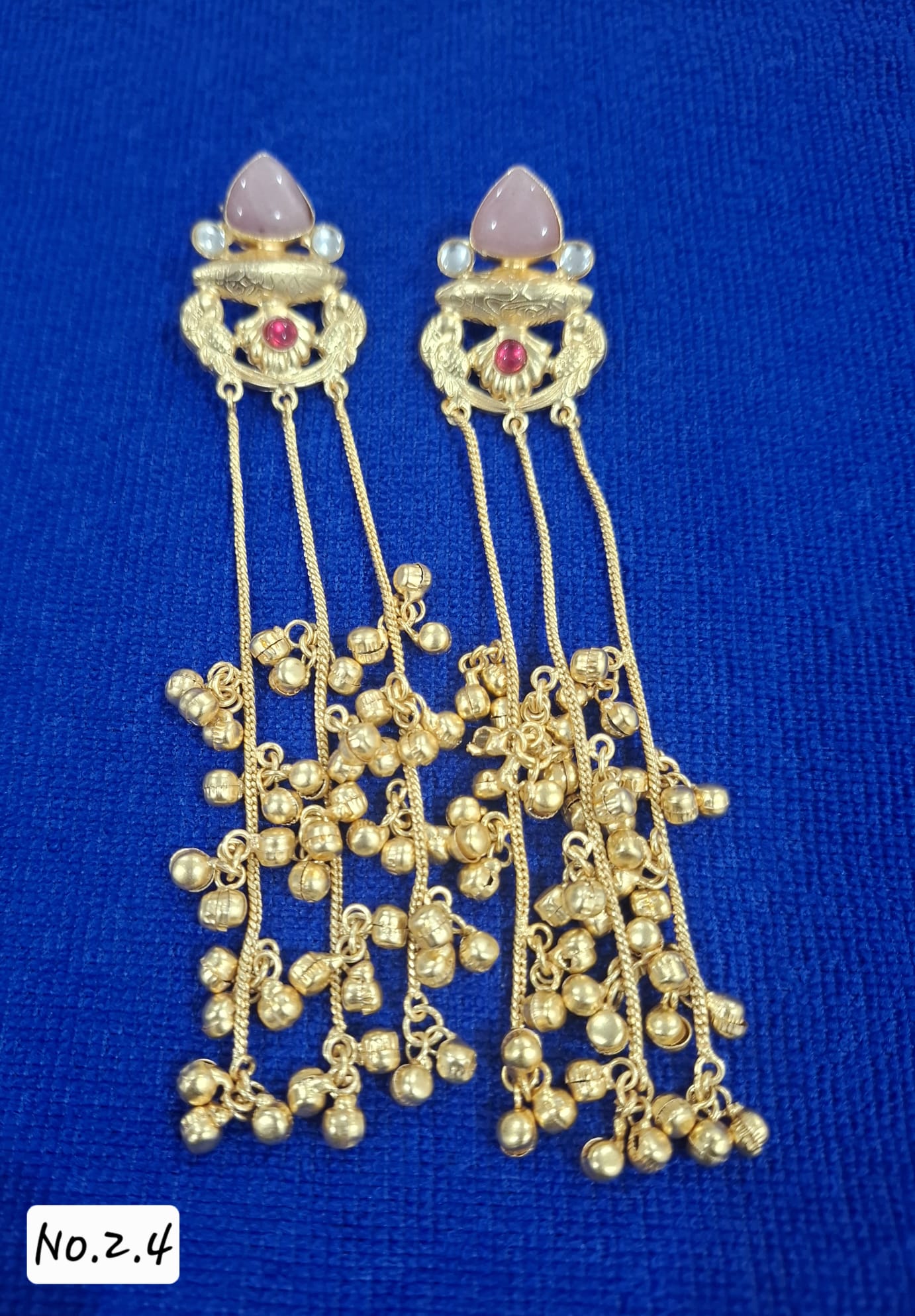 TRENDY KASHMIRI EARRING - PINK
