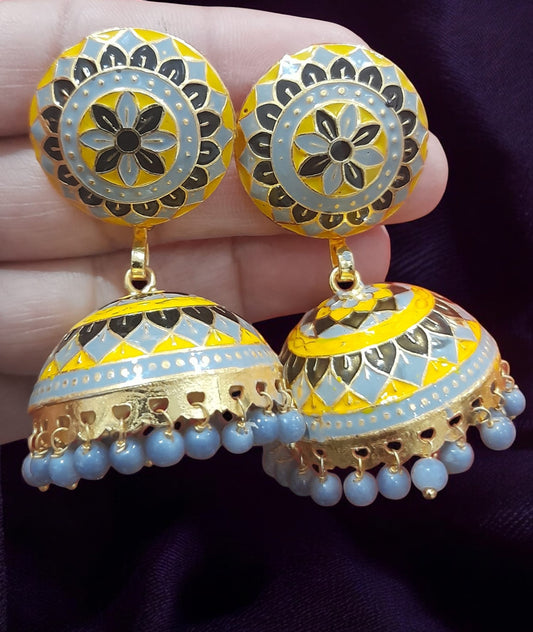 BEAUTIFUL GREY BLACK ORANGE ZHUMKI