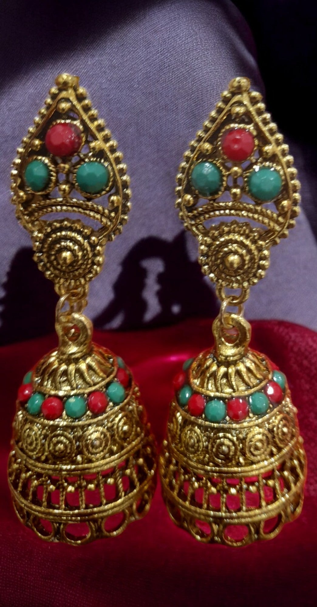 BEAUTIFUL OXIDISED GOLD ZHUMKI