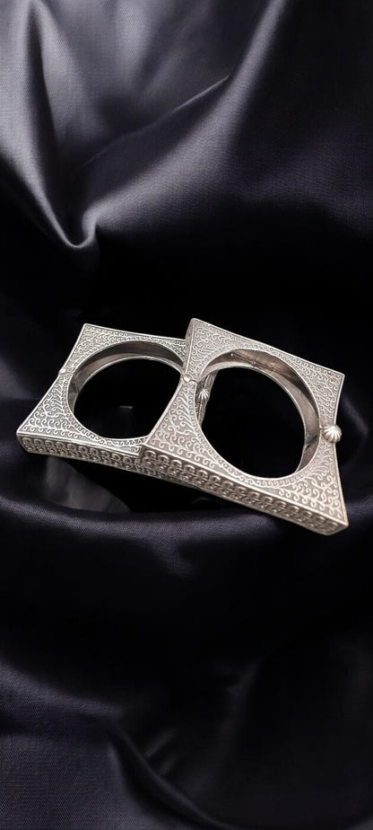 EVERGREEN OXIDISED SQUARE KADA - $25 EACH