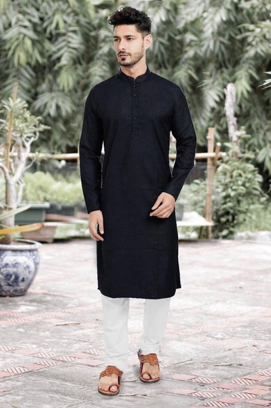 MEN’S STYLISH COTTON KURTA PYJAMA