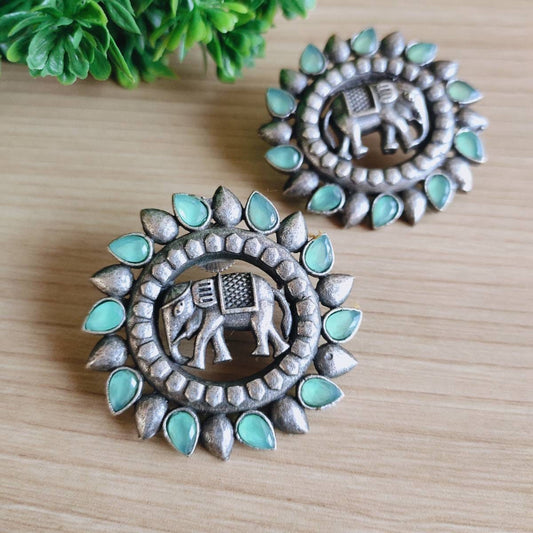 BEAUTIFUL STATEMENT GERMAN SILVER  STUD - MINT