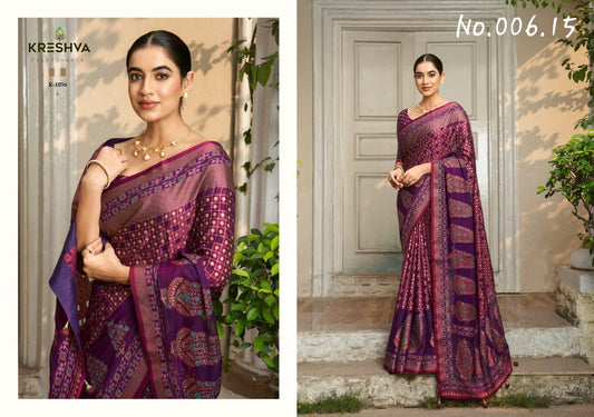 FESTIVAL WEAR SAREE WITH PRE-STITCHED BLOUSE
