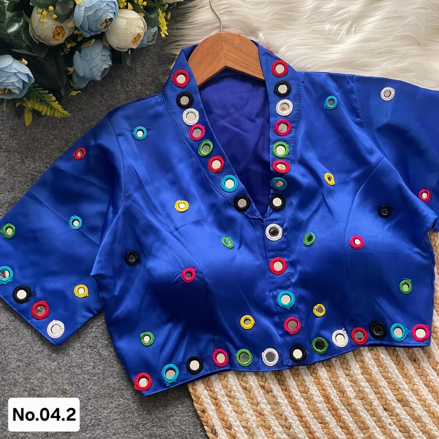 NAVRATRI READY TO WEAR BLOUSE - ROYAL BLUE