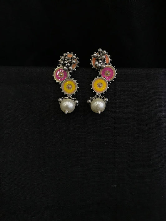 BEAUTIFUL STATEMENT GERMAN SILVER ERRING