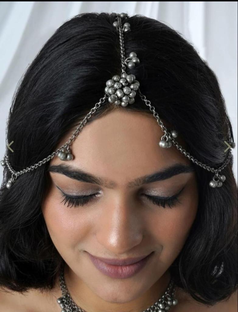 OXIDISED MANG TIKA HEAD PIECE