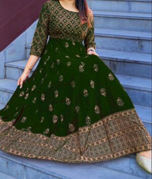 BEAUTIFUL ATTRACTIVE AND SIMPLE LONG GOWN