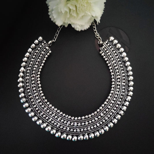 OXIDISED CHOKER