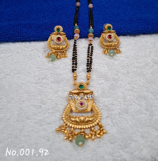 BEAUTIFUL ANTIUE MANGALSUTRA WITH EARRING