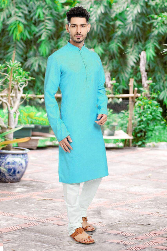 MEN’S STYLISH COTTON KURTA PYJAMA